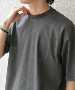 SHIPS / シップス Tシャツ | SHIPS any:〈接触冷感/遮熱/UVカット〉COOL TOUCH スムース デザイン リブ セミ モックネック Tシャツ◆