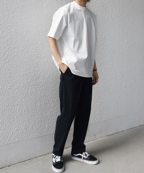 SHIPS / シップス Tシャツ | SHIPS any:〈接触冷感/遮熱/UVカット〉COOL TOUCH スムース デザイン リブ セミ モックネック Tシャツ◆ | 詳細2