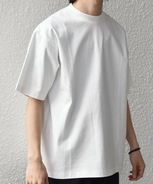 SHIPS / シップス Tシャツ | SHIPS any:〈接触冷感/遮熱/UVカット〉COOL TOUCH スムース デザイン リブ セミ モックネック Tシャツ◆ | 詳細5