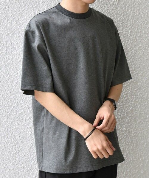 SHIPS / シップス Tシャツ | SHIPS any:〈接触冷感/遮熱/UVカット〉COOL TOUCH スムース デザイン リブ セミ モックネック Tシャツ◆ | 詳細12