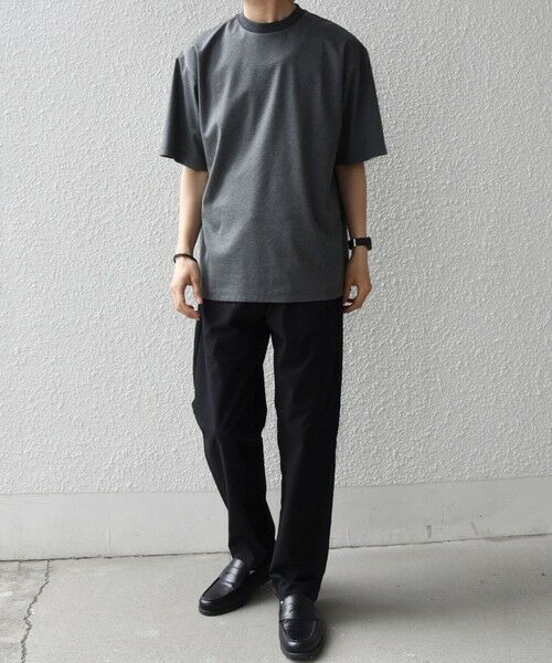 SHIPS / シップス Tシャツ | SHIPS any:〈接触冷感/遮熱/UVカット〉COOL TOUCH スムース デザイン リブ セミ モックネック Tシャツ◆ | 詳細8