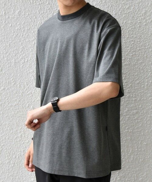 SHIPS / シップス Tシャツ | SHIPS any:〈接触冷感/遮熱/UVカット〉COOL TOUCH スムース デザイン リブ セミ モックネック Tシャツ◆ | 詳細11