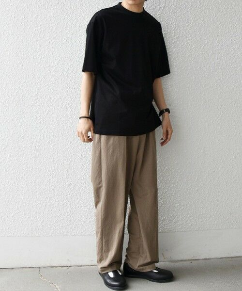 SHIPS / シップス Tシャツ | SHIPS any:〈接触冷感/遮熱/UVカット〉COOL TOUCH スムース デザイン リブ セミ モックネック Tシャツ◆ | 詳細16