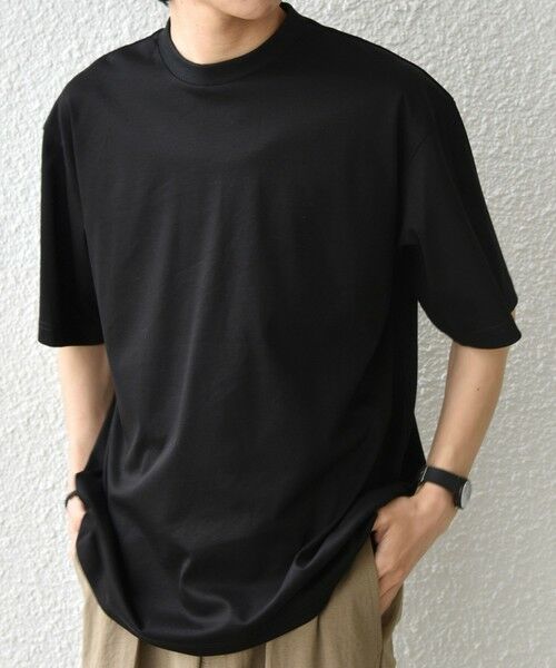 SHIPS / シップス Tシャツ | SHIPS any:〈接触冷感/遮熱/UVカット〉COOL TOUCH スムース デザイン リブ セミ モックネック Tシャツ◆ | 詳細18