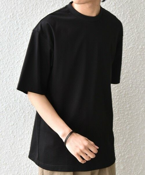 SHIPS / シップス Tシャツ | SHIPS any:〈接触冷感/遮熱/UVカット〉COOL TOUCH スムース デザイン リブ セミ モックネック Tシャツ◆ | 詳細19