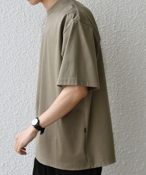 SHIPS / シップス Tシャツ | SHIPS any:〈接触冷感/遮熱/UVカット〉COOL TOUCH スムース デザイン リブ セミ モックネック Tシャツ◆ | 詳細25