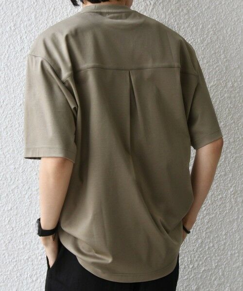 SHIPS / シップス Tシャツ | SHIPS any:〈接触冷感/遮熱/UVカット〉COOL TOUCH スムース デザイン リブ セミ モックネック Tシャツ◆ | 詳細26