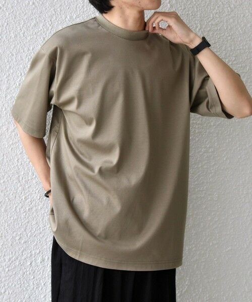 SHIPS / シップス Tシャツ | SHIPS any:〈接触冷感/遮熱/UVカット〉COOL TOUCH スムース デザイン リブ セミ モックネック Tシャツ◆ | 詳細27