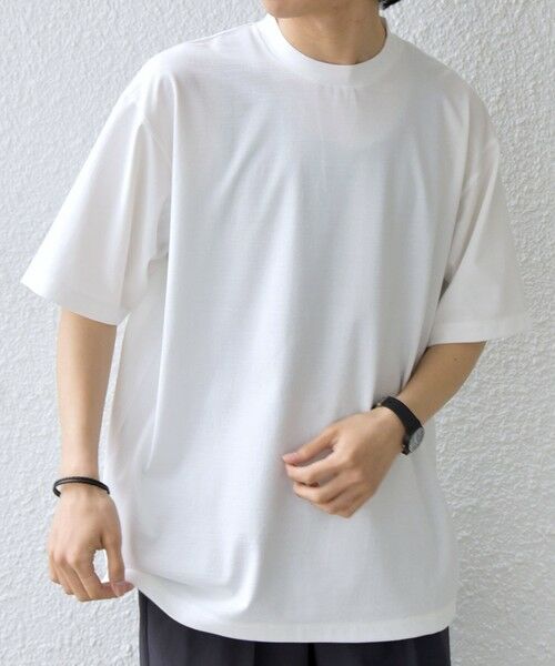 SHIPS / シップス Tシャツ | SHIPS any:〈洗濯機可能〉JAPAN MADE ライト ペーパー クルーネック Tシャツ◆（ホワイト）