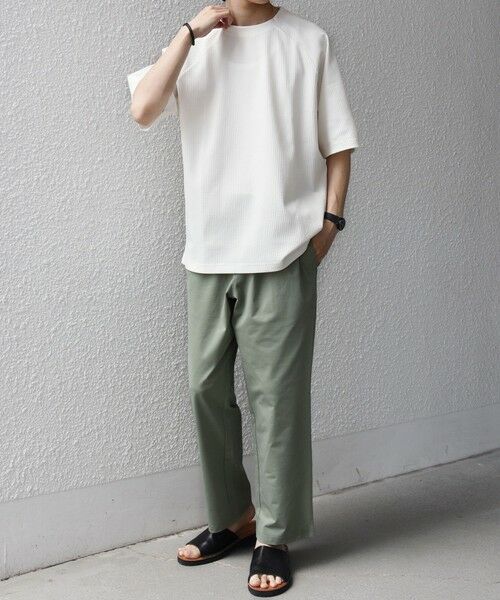 SHIPS / シップス Tシャツ | 【WEB限定】SHIPS any:〈UVカット〉SORONA(R) ワッフル ラグラン リラックス Tシャツ◆ | 詳細1