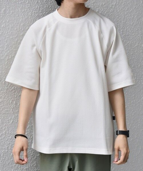 SHIPS / シップス Tシャツ | 【WEB限定】SHIPS any:〈UVカット〉SORONA(R) ワッフル ラグラン リラックス Tシャツ◆ | 詳細3