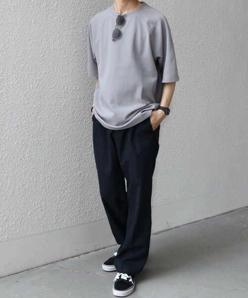 SHIPS / シップス Tシャツ | 【WEB限定】SHIPS any:〈UVカット〉SORONA(R) ワッフル ラグラン リラックス Tシャツ◆ | 詳細13