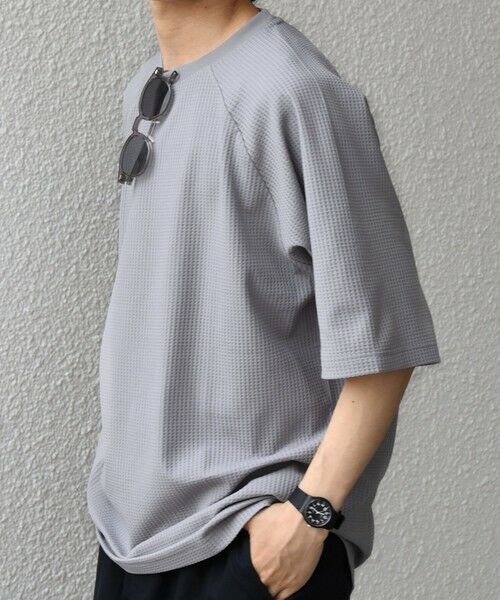 SHIPS / シップス Tシャツ | 【WEB限定】SHIPS any:〈UVカット〉SORONA(R) ワッフル ラグラン リラックス Tシャツ◆ | 詳細16