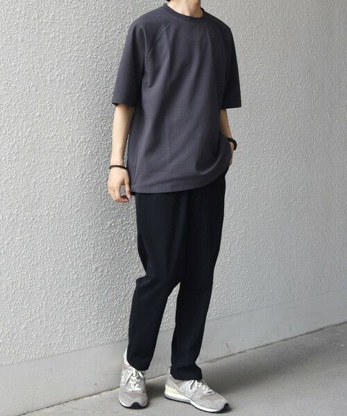 SHIPS / シップス Tシャツ | 【WEB限定】SHIPS any:〈UVカット〉SORONA(R) ワッフル ラグラン リラックス Tシャツ◆ | 詳細21