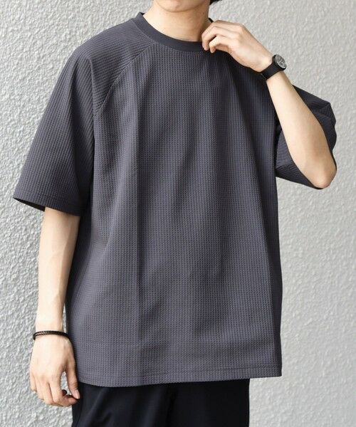 SHIPS / シップス Tシャツ | 【WEB限定】SHIPS any:〈UVカット〉SORONA(R) ワッフル ラグラン リラックス Tシャツ◆ | 詳細25