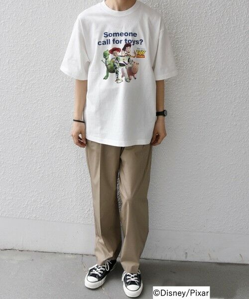 SHIPS / シップス Tシャツ | SHIPS any:〈洗濯機可能〉TOYSTORY/トイ・ストーリー/ メッセージ プリント ロゴ Tシャツ | 詳細1