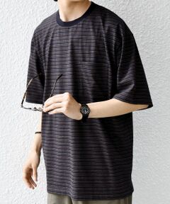SHIPS / シップス Tシャツ | SHIPS any:〈接触冷感〉マルチ ボーダー ポケット Tシャツ◆
