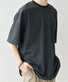 SHIPS / シップス Tシャツ | SHIPS any:〈接触冷感〉マルチ ボーダー ポケット Tシャツ◆