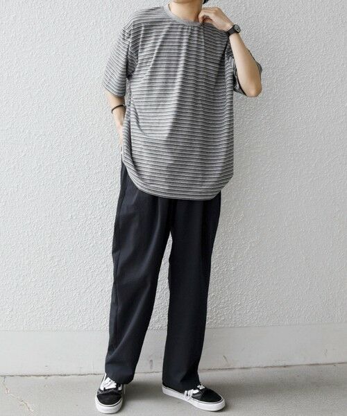 SHIPS / シップス Tシャツ | SHIPS any:〈接触冷感〉マルチ ボーダー ポケット Tシャツ◆ | 詳細1