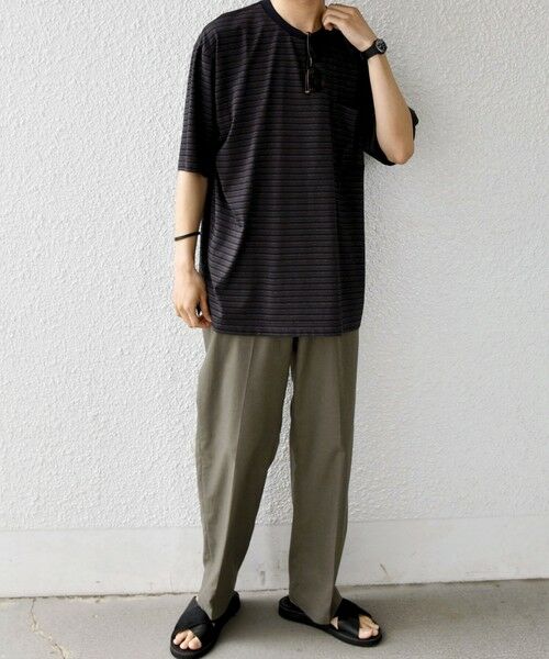 SHIPS / シップス Tシャツ | SHIPS any:〈接触冷感〉マルチ ボーダー ポケット Tシャツ◆ | 詳細9