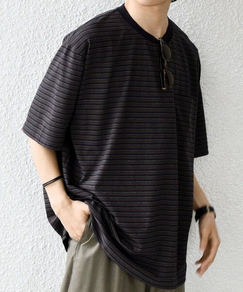 SHIPS / シップス Tシャツ | SHIPS any:〈接触冷感〉マルチ ボーダー ポケット Tシャツ◆ | 詳細11