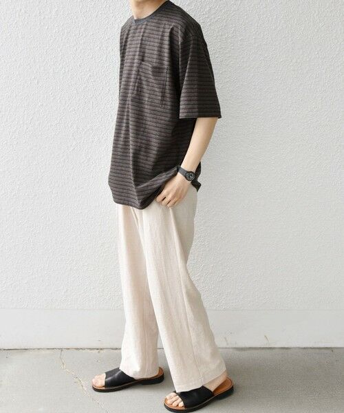 SHIPS / シップス Tシャツ | SHIPS any:〈接触冷感〉マルチ ボーダー ポケット Tシャツ◆ | 詳細16