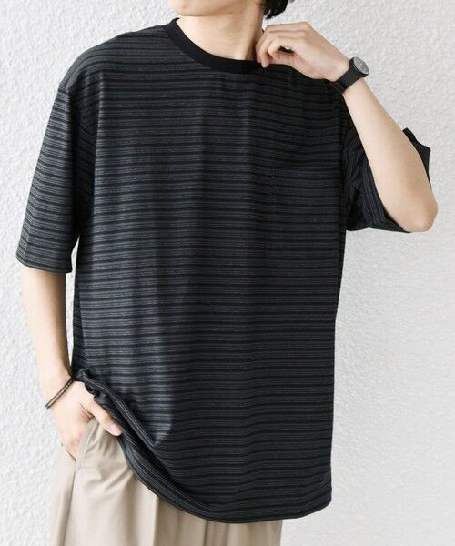 SHIPS / シップス Tシャツ | SHIPS any:〈接触冷感〉マルチ ボーダー ポケット Tシャツ◆ | 詳細26