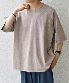 SHIPS / シップス Tシャツ | 【SHIPS any別注】ONEITA: ケミカルウォッシュ リラックス ラグラン Tシャツ(セットアップ対応)◆