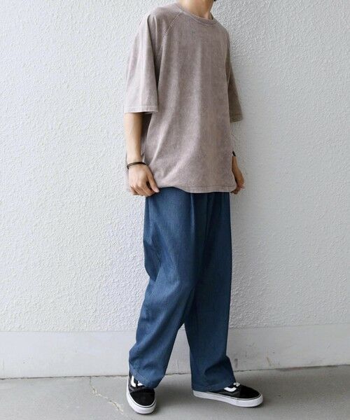 SHIPS / シップス Tシャツ | 【SHIPS any別注】ONEITA: ケミカルウォッシュ リラックス ラグラン Tシャツ(セットアップ対応)◆ | 詳細2