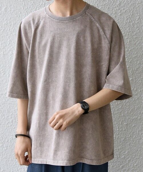 SHIPS / シップス Tシャツ | 【SHIPS any別注】ONEITA: ケミカルウォッシュ リラックス ラグラン Tシャツ(セットアップ対応)◆ | 詳細3