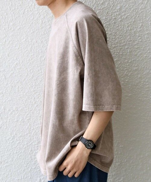 SHIPS / シップス Tシャツ | 【SHIPS any別注】ONEITA: ケミカルウォッシュ リラックス ラグラン Tシャツ(セットアップ対応)◆ | 詳細4