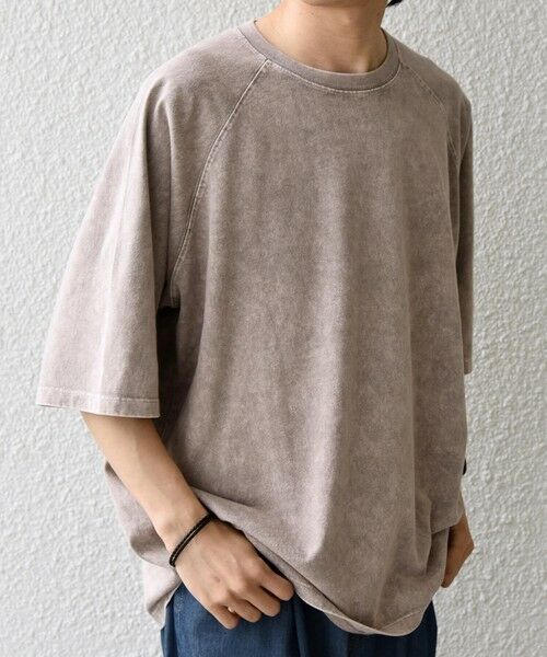 SHIPS / シップス Tシャツ | 【SHIPS any別注】ONEITA: ケミカルウォッシュ リラックス ラグラン Tシャツ(セットアップ対応)◆ | 詳細5