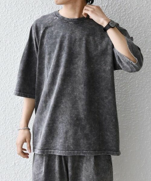 SHIPS / シップス Tシャツ | 【SHIPS any別注】ONEITA: ケミカルウォッシュ リラックス ラグラン Tシャツ(セットアップ対応)◆ | 詳細10
