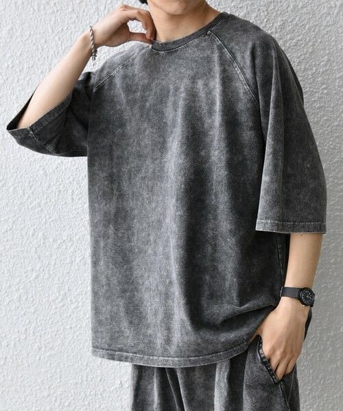 SHIPS / シップス Tシャツ | 【SHIPS any別注】ONEITA: ケミカルウォッシュ リラックス ラグラン Tシャツ(セットアップ対応)◆ | 詳細11