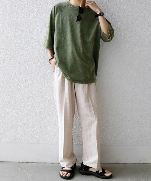 SHIPS / シップス Tシャツ | 【SHIPS any別注】ONEITA: ケミカルウォッシュ リラックス ラグラン Tシャツ(セットアップ対応)◆ | 詳細17