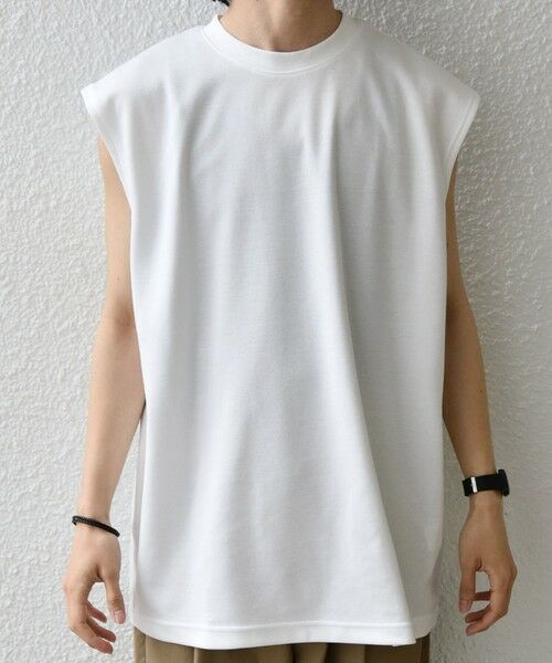 SHIPS / シップス Tシャツ | 【WEB限定】SHIPS any:〈接触冷感〉COOL TOUCH スムース リラックス ノースリーブ Tシャツ 26SS◆ | 詳細5