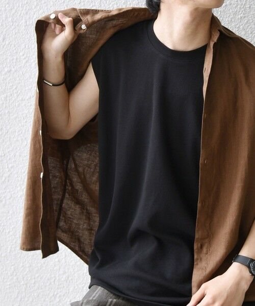 SHIPS / シップス Tシャツ | 【WEB限定】SHIPS any:〈接触冷感〉COOL TOUCH スムース リラックス ノースリーブ Tシャツ 26SS◆ | 詳細21