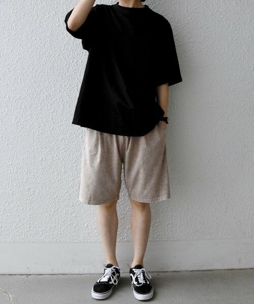 SHIPS / シップス ショート・ハーフ・半端丈パンツ | 【SHIPS any別注】ONEITA: ケミカルウォッシュ イージー ショーツ(セットアップ対応)◆ | 詳細1