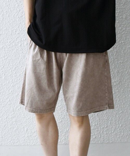 SHIPS / シップス ショート・ハーフ・半端丈パンツ | 【SHIPS any別注】ONEITA: ケミカルウォッシュ イージー ショーツ(セットアップ対応)◆（グレー）