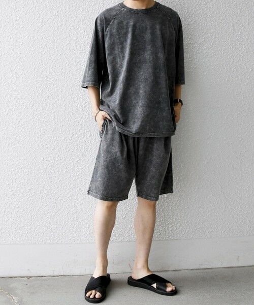 SHIPS / シップス ショート・ハーフ・半端丈パンツ | 【SHIPS any別注】ONEITA: ケミカルウォッシュ イージー ショーツ(セットアップ対応)◆ | 詳細8