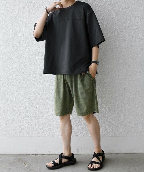 SHIPS / シップス ショート・ハーフ・半端丈パンツ | 【SHIPS any別注】ONEITA: ケミカルウォッシュ イージー ショーツ(セットアップ対応)◆ | 詳細25