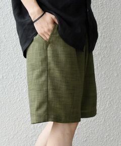 SHIPS / シップス ショート・ハーフ・半端丈パンツ | SHIPS any:〈UVカット〉FUTURE LINEN CANVAS リネンライク イージー ショーツ◆