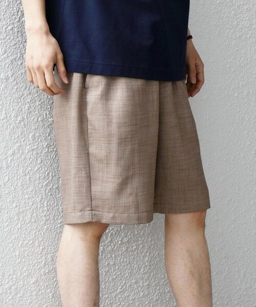 SHIPS / シップス ショート・ハーフ・半端丈パンツ | SHIPS any:〈UVカット〉FUTURE LINEN CANVAS リネンライク イージー ショーツ◆ | 詳細20