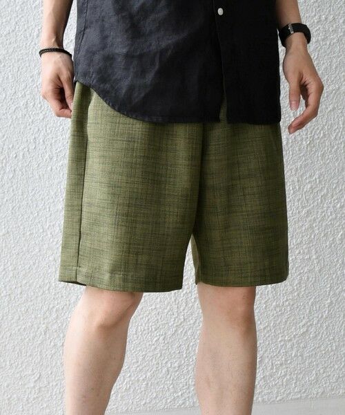 SHIPS / シップス ショート・ハーフ・半端丈パンツ | SHIPS any:〈UVカット〉FUTURE LINEN CANVAS リネンライク イージー ショーツ◆ | 詳細25