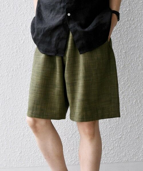 SHIPS / シップス ショート・ハーフ・半端丈パンツ | SHIPS any:〈UVカット〉FUTURE LINEN CANVAS リネンライク イージー ショーツ◆ | 詳細26