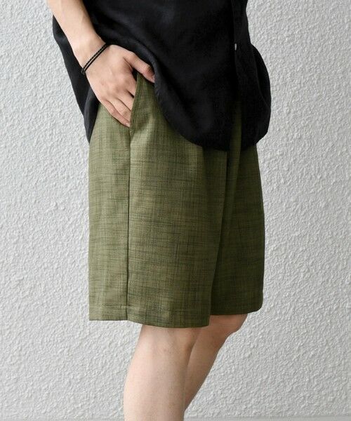 SHIPS / シップス ショート・ハーフ・半端丈パンツ | SHIPS any:〈UVカット〉FUTURE LINEN CANVAS リネンライク イージー ショーツ◆ | 詳細27