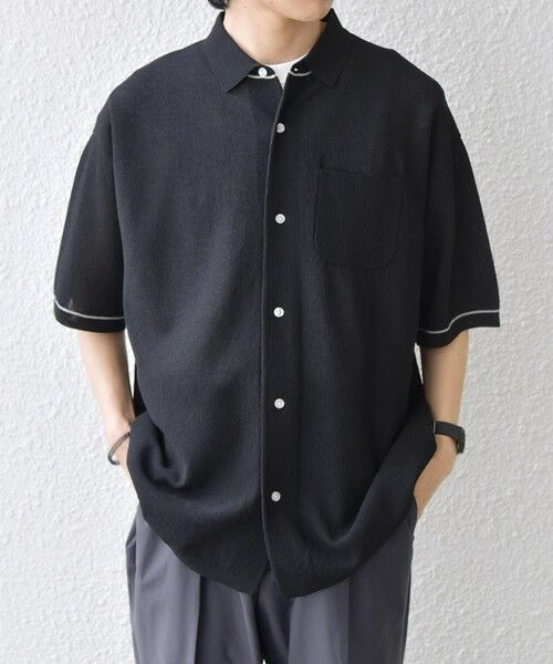 SHIPS / シップス シャツ・ブラウス | SHIPS any:〈手洗い可能〉TEXBRID(R) ドライタッチ サマー ニット シャツ◆ | 詳細3