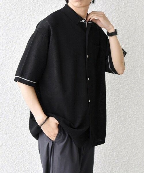 SHIPS / シップス シャツ・ブラウス | SHIPS any:〈手洗い可能〉TEXBRID(R) ドライタッチ サマー ニット シャツ◆ | 詳細5