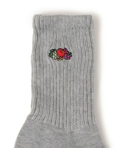 SHIPS / シップス ソックス | FRUIT OF THE LOOM: 3足組 ワンポイント 刺繍 クルー ソックス | 詳細2