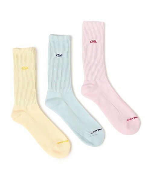SHIPS / シップス ソックス | FRUIT OF THE LOOM: 3足組 ワンポイント 刺繍 シグナル ソックス（その他1）